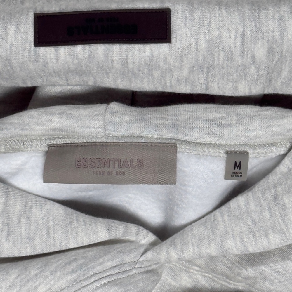 Fear Of God Essentials Light Oatmeal SS22 Hoodie - Picture 8 of 12